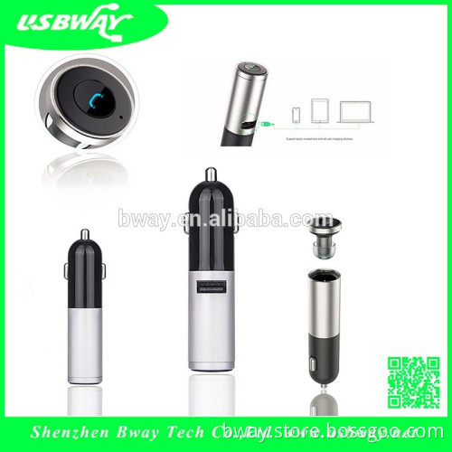 Wireless Bluetooth 4.0 Headset with In-car Charging Dock Support Voice Command Multi-point Technology